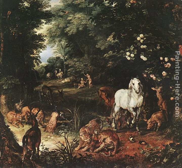 The Original Sin [detail 1] painting - Jan the elder Brueghel The Original Sin [detail 1] art painting